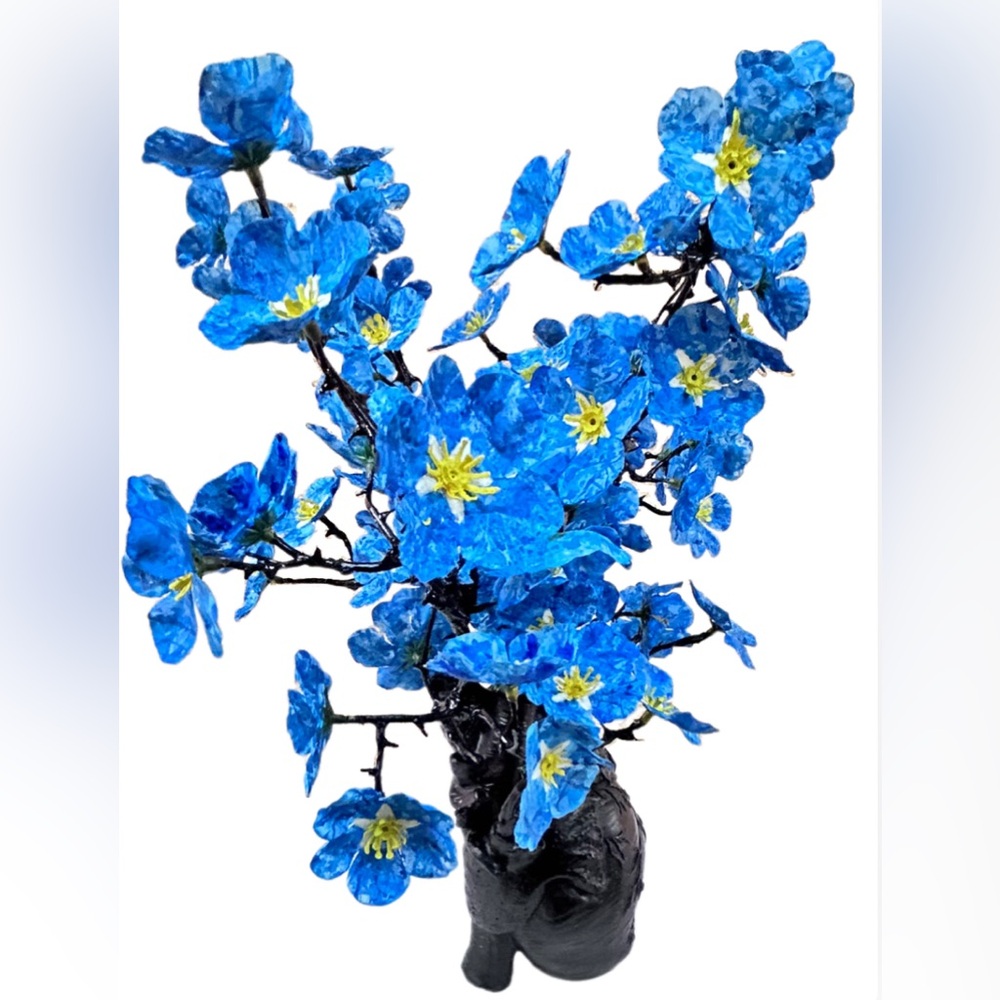 Hand Crafted Forget Me Not (Heart of Thorns) Mixed Media Surreal Sculpture Art - Picture 5 of 13